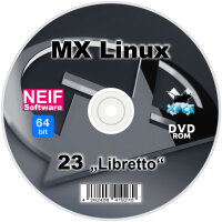 MX Linux 23 "Libretto" 64-Bit  auf DVD