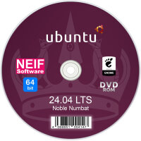 Linux Ubuntu 24.04 "Noble Numbat" LTS  auf DVD