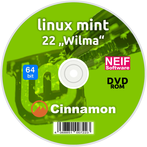 Linux Mint 22 "Wilma" Cinnamon auf DVD